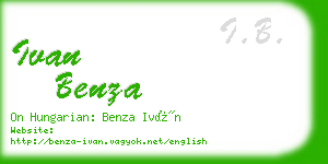 ivan benza business card